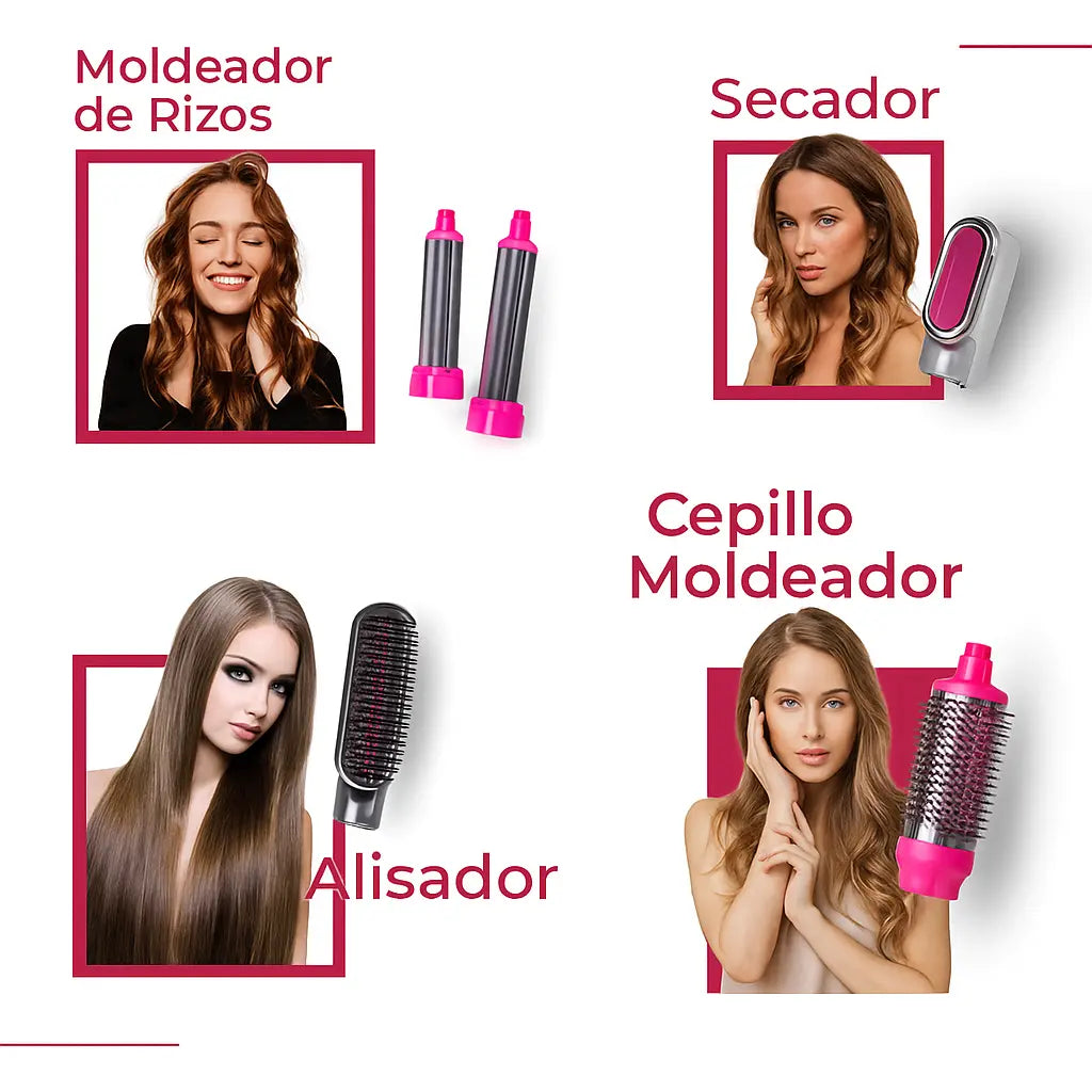 Cepillo Modelador 5 en 1 - DeLuxe Hair™ 2025