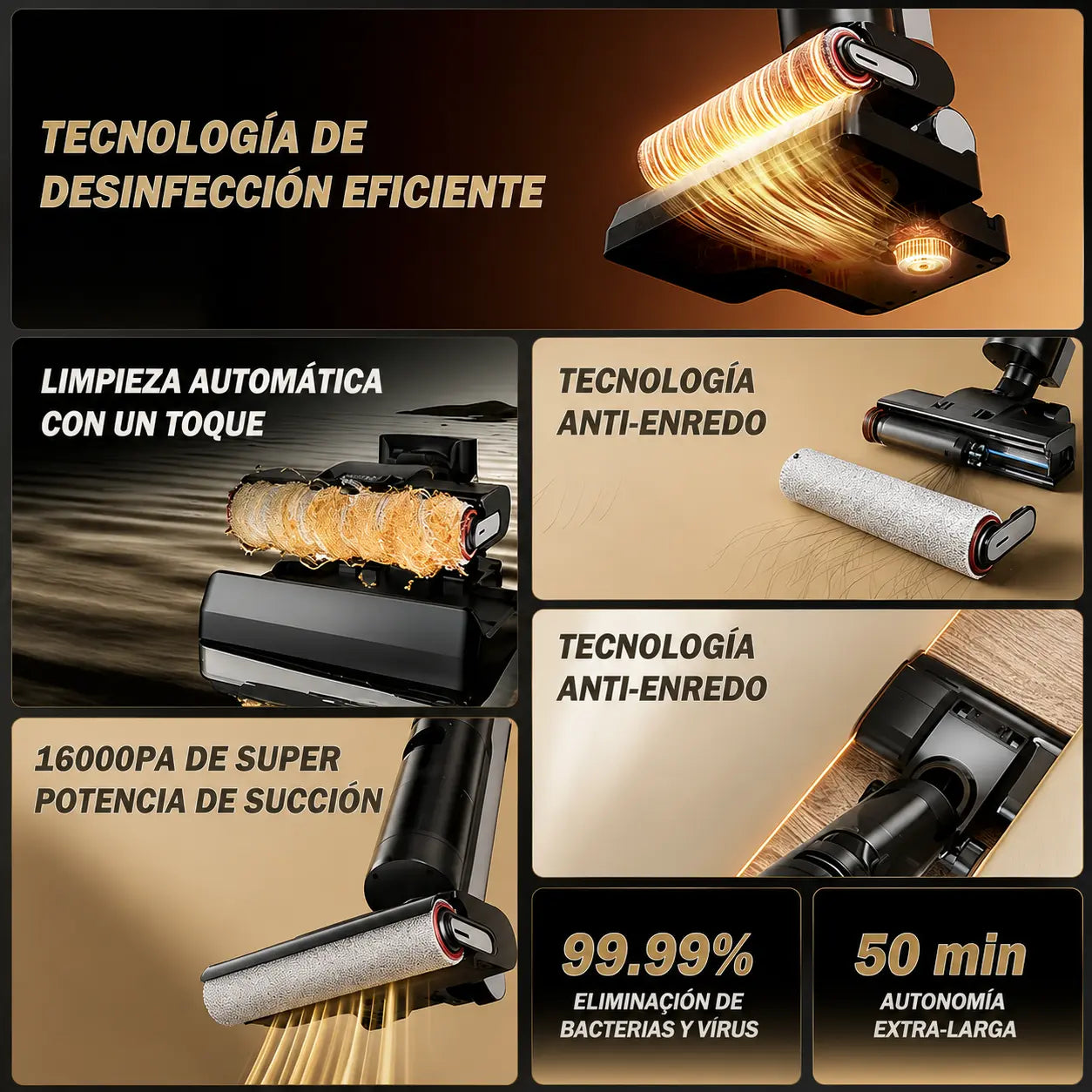 HydraFlow™ – Limpieza 4 en 1 Profunda sin Esfuerzo