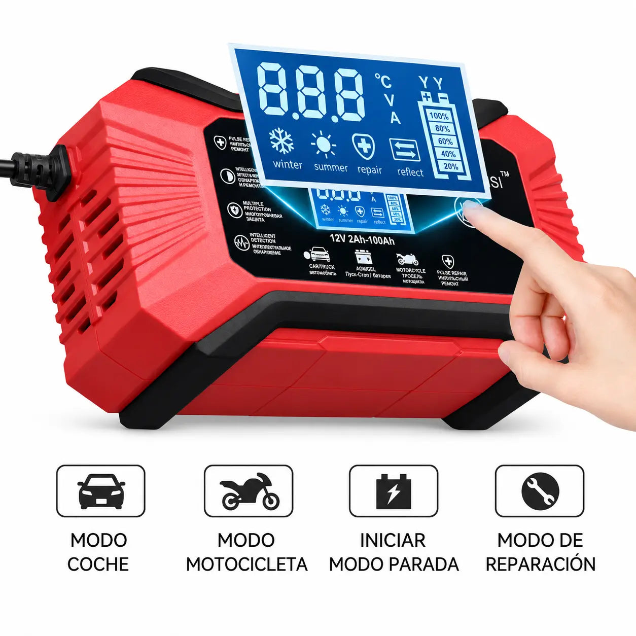 Carregador de Batería De Pulsos PowerMax™ + Mini Lanterna De Regalo [Energía Siempre]