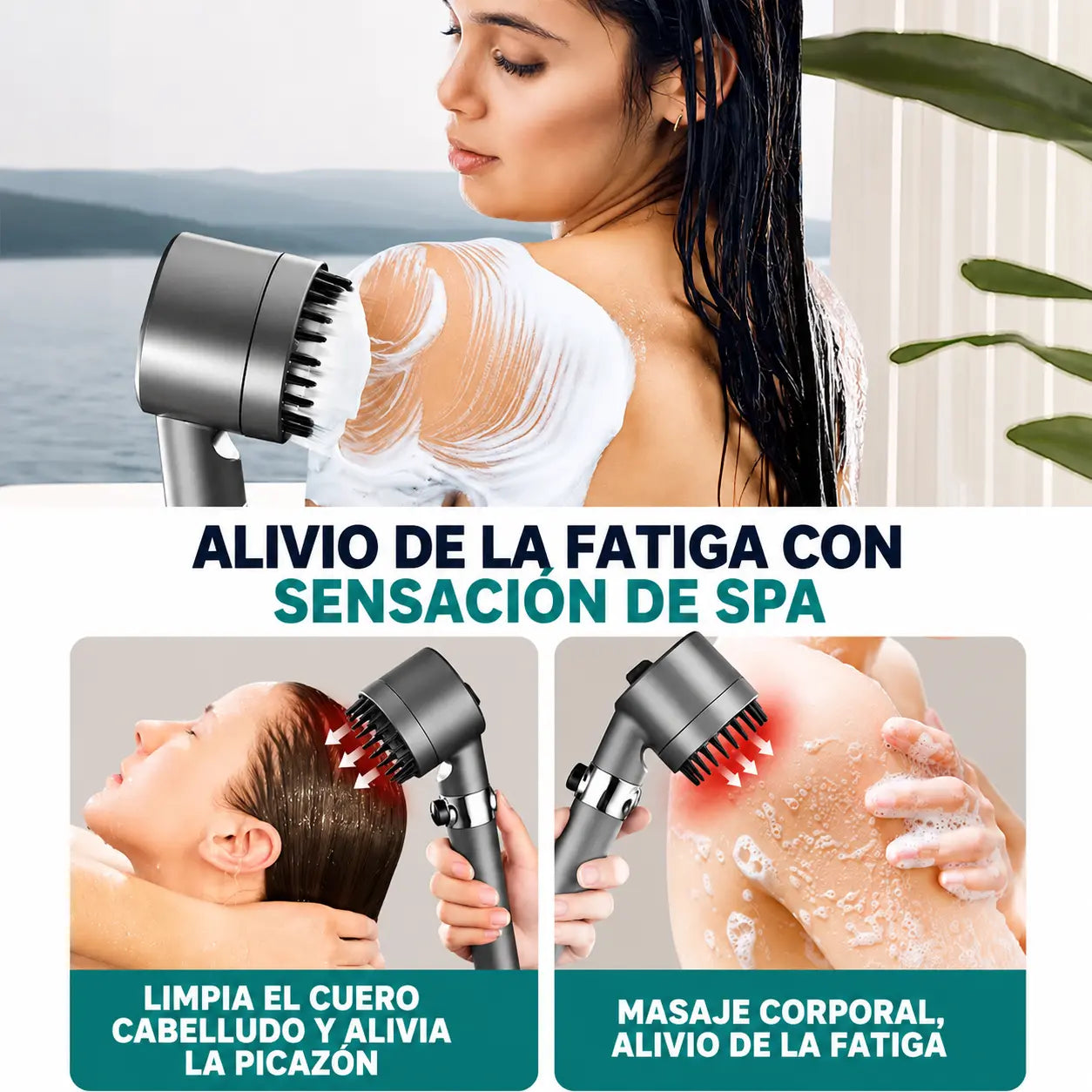 COMBO ESPECIAL: Regadera Masajeadora a Presión + Mini Rasuradora Portátil BarberMax™ [ÚLTIMAS UNIDADES]