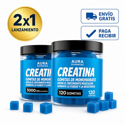 Compre 1 Llévate 2 - Aura Gummies Creatina
