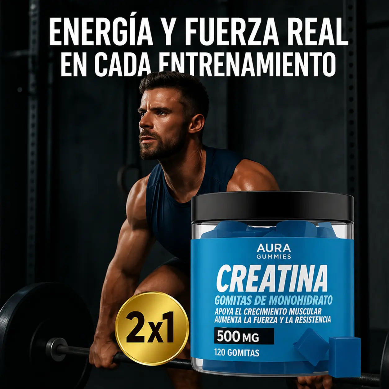 Compre 1 Llévate 2 - Aura Gummies Creatina