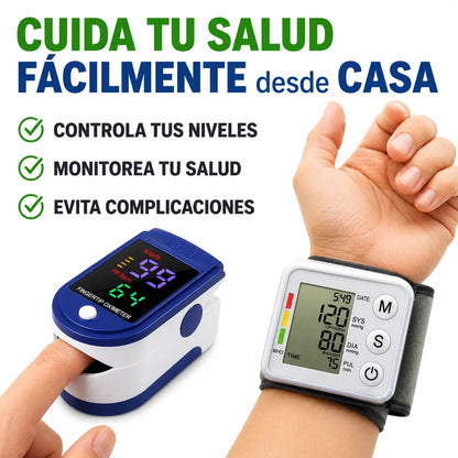 COMBO SALUD TOTAL: Oxímetro + Tensiómetro VitaSense™
