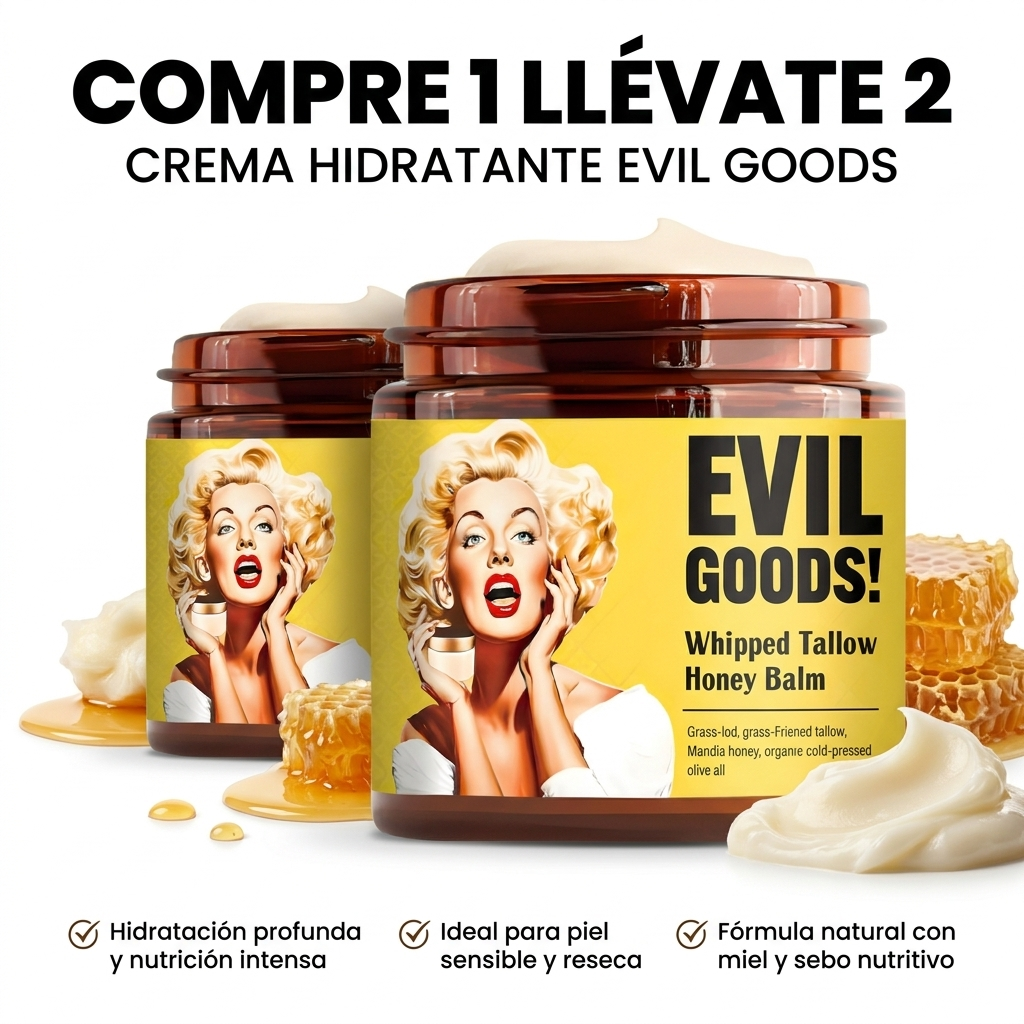 Compre 1 Llévate 2 - Crema Hidratante Evil Goods