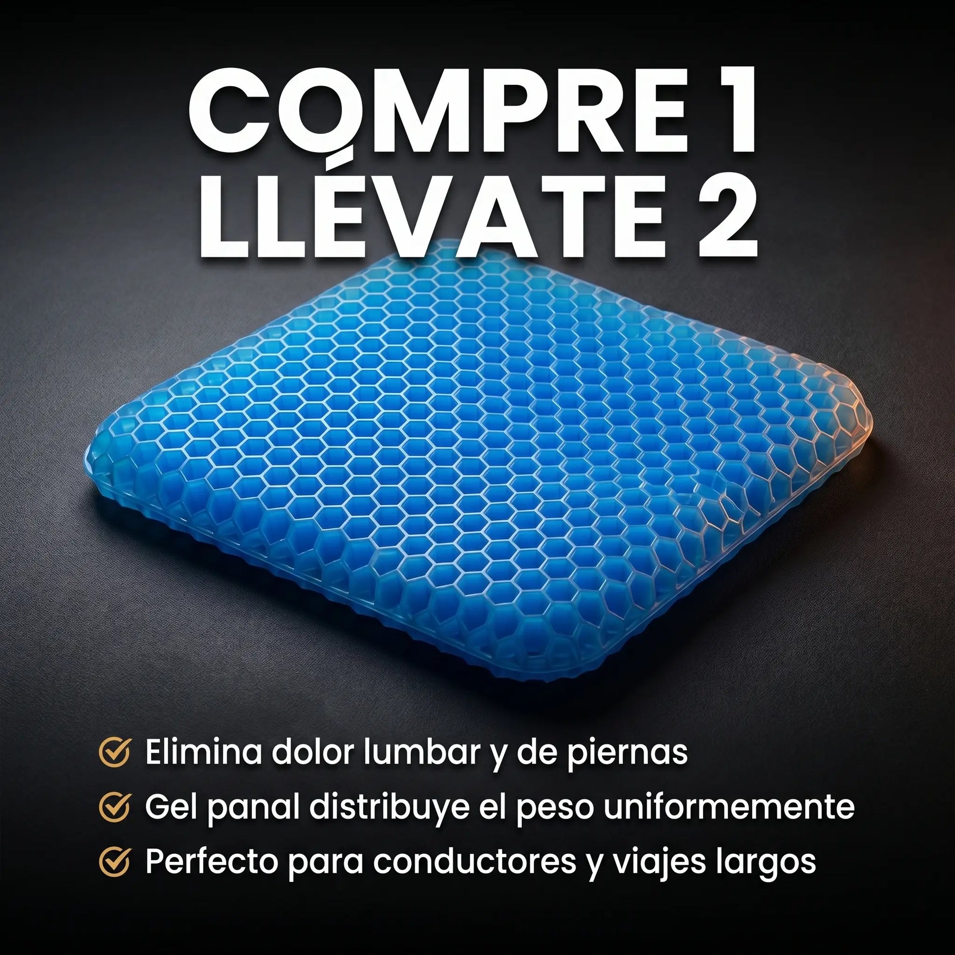 Cojin de Gel Comfortmax - Elimina Dolor de Espalda